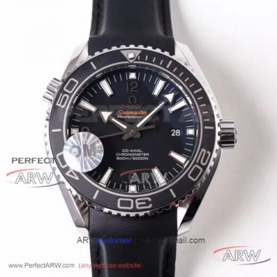 OM Factory Omega Seamaster Planet Ocean V3 Upgrade Edition Swiss 8500 Black Rubber Strap Automatic 45.5mm Watch 